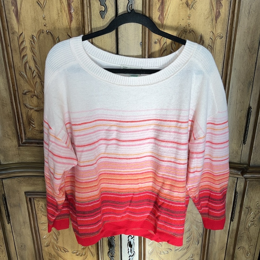 Anthropologie Saturday Sunday Striped Cashmere Sweater - Picture 3 of 9